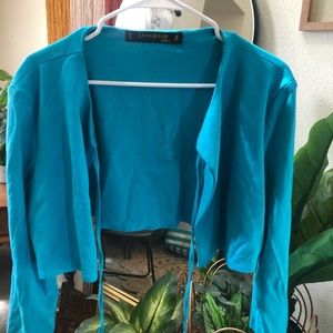 Pinup Girl Clothing 2014 Laura Byrnes Blue Bolero